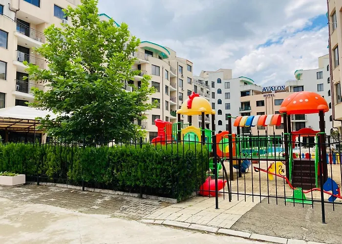 Good Vibes Apartment Avalon - Уютен, Двустаен С Басейн, Тераса И Wi-Fi Sunny Beach